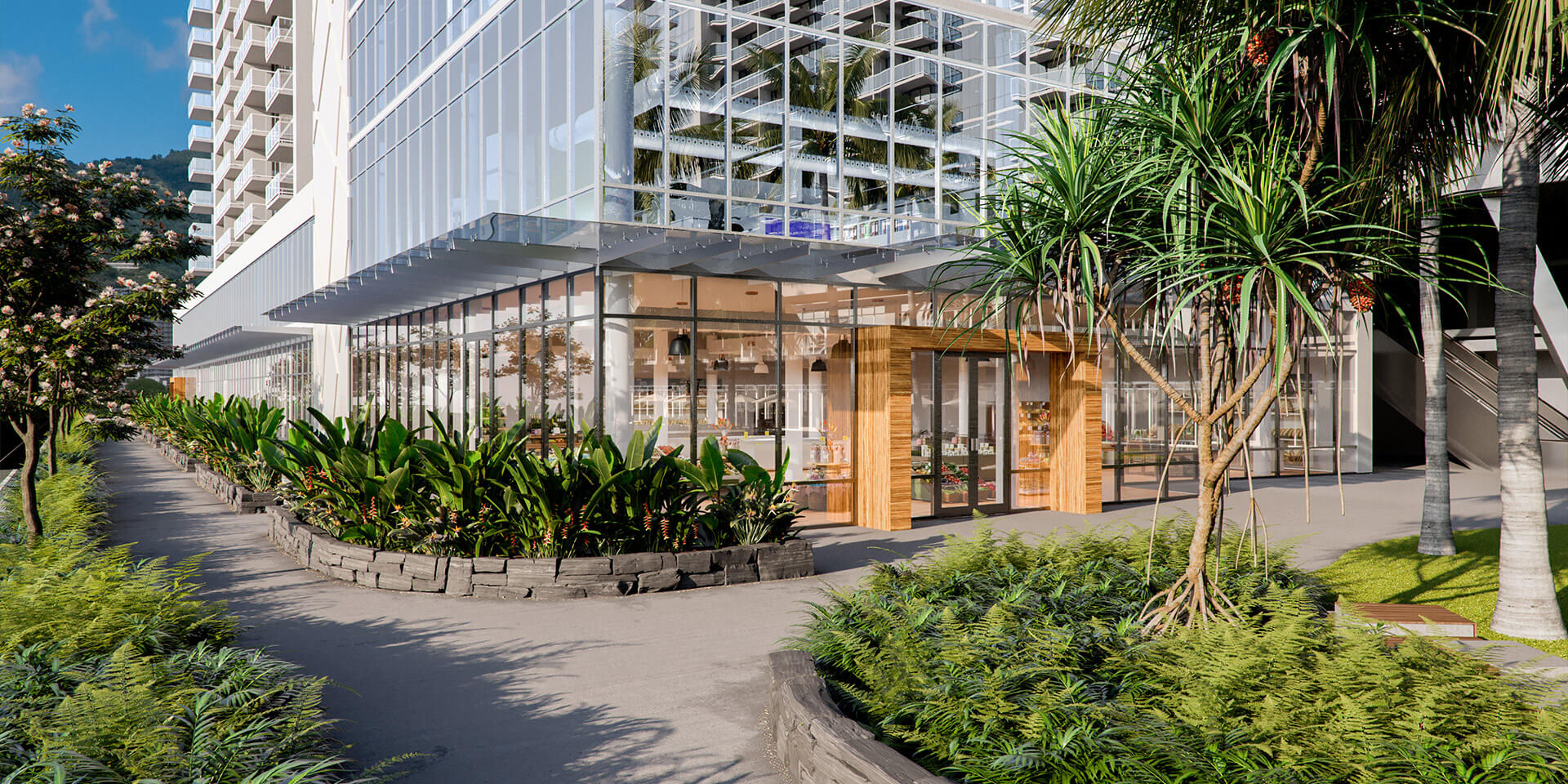 Commercial Dining Hall in Liona Tower at Park on Keeaumoku -Convenient Dining Experience and Convenience