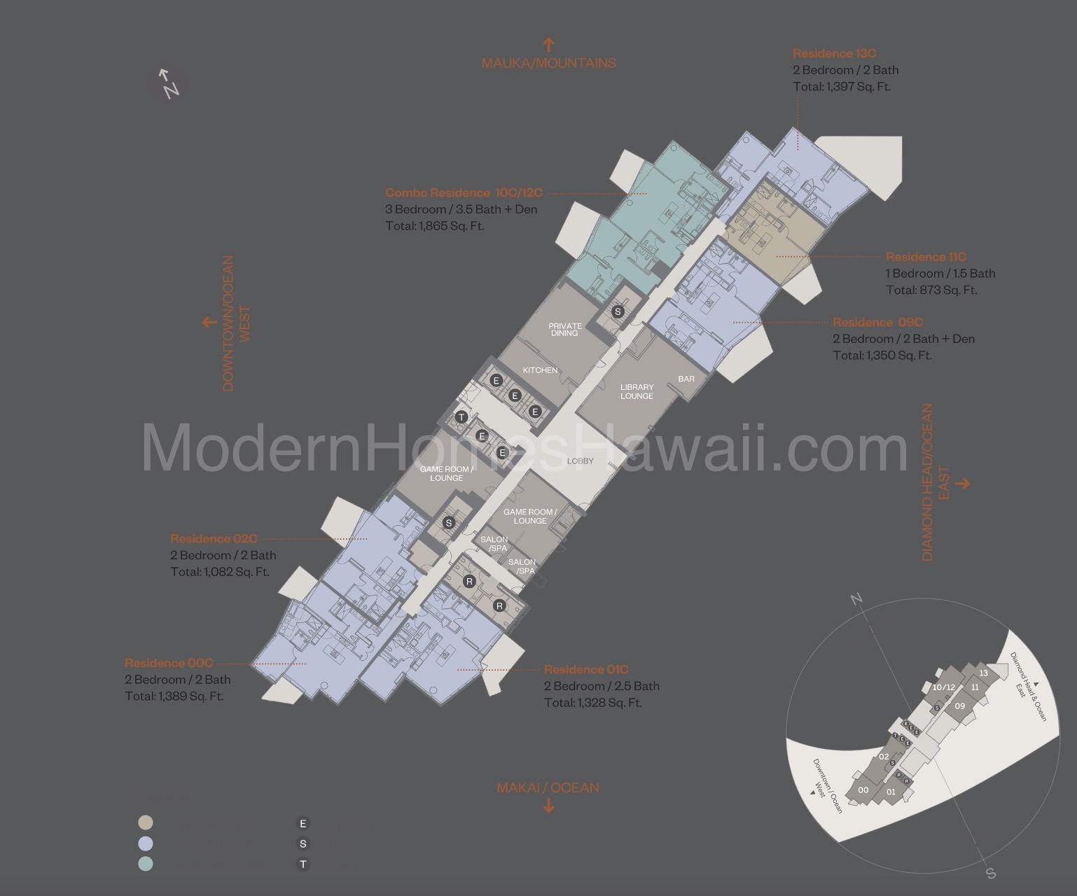 Alia Hawaii Floor Plan - Luxurious and Spacious Condo Unit